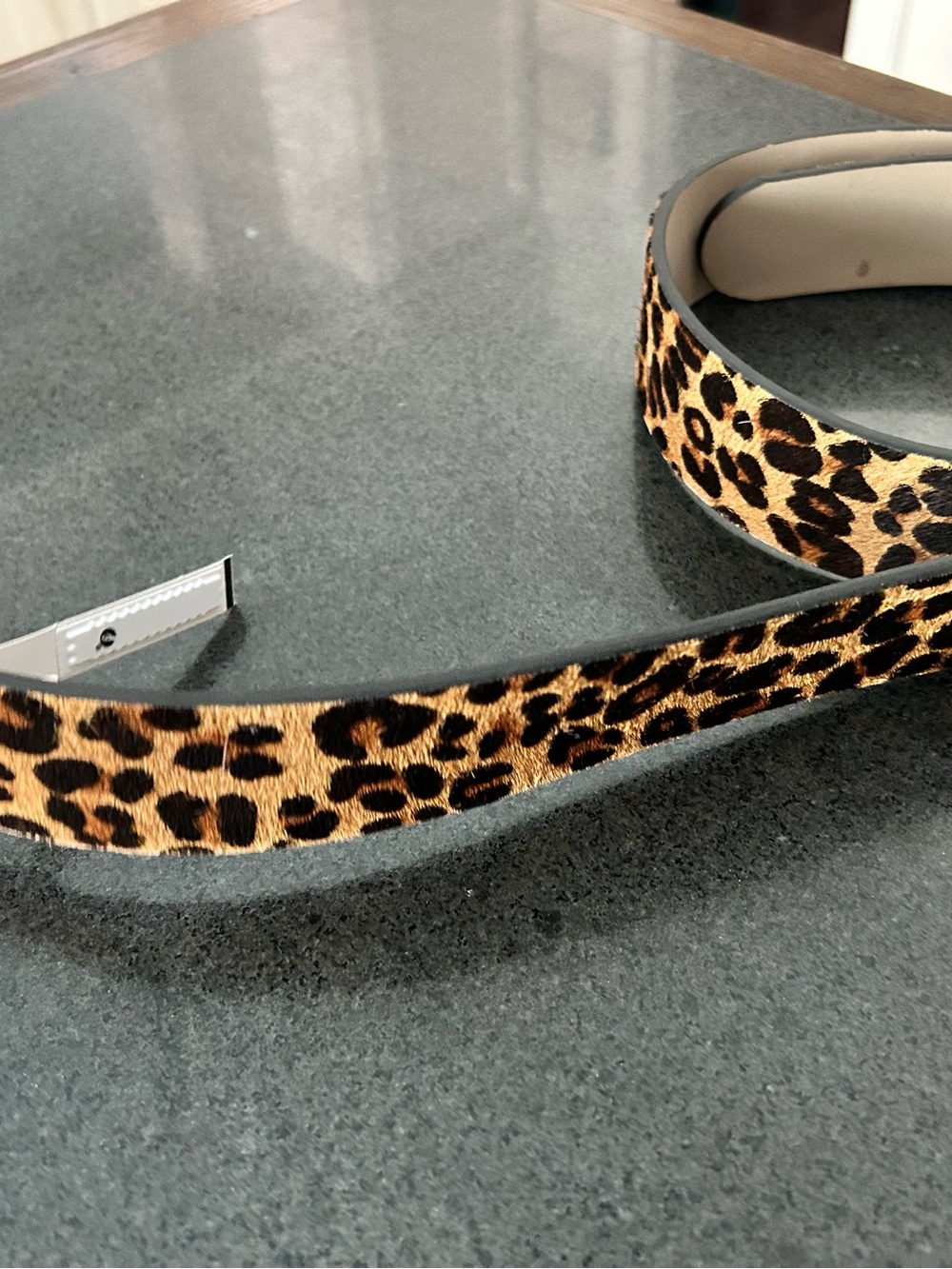LOFT - Leopard Print Women's Belt - Tan & Black